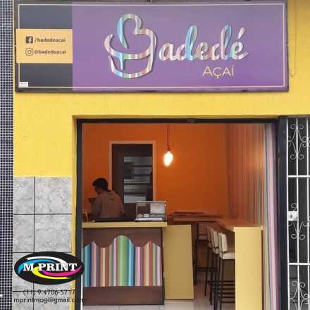 Placa em PVC Adesivada